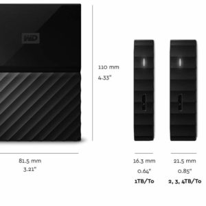 Western Digital My Passport 2TB USB 3.0 Black External HDD