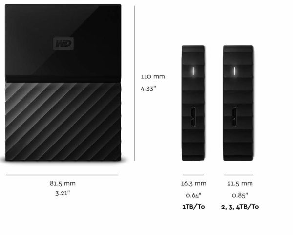 Western Digital My Passport 1TB USB 3.0 Black External HDD