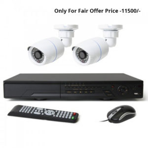 Full HD 720p 04 Channel Jovision DVR With 02 Units Full HD 720p Hikvision Camera