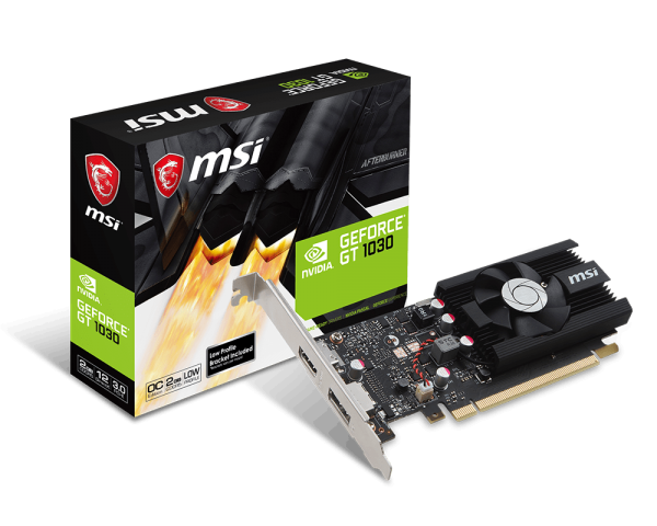 Msi GEFORCE GT 1030 2G LP OC 2GB GDDR5 Graphics Card