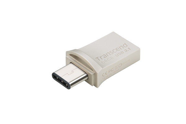 Transcend JetFlash TS64GJF890S 64GB Silver OTG Pen Drive